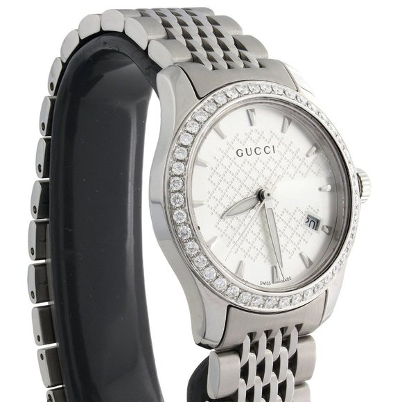 Gucci Custom .6 CT Diamond Watch - Picture 5 of 5